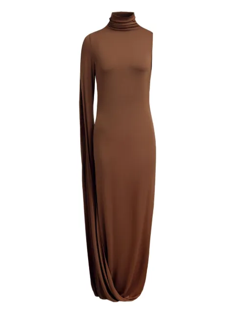 12 STOREEZ vestido drapeado con hombro descubierto
