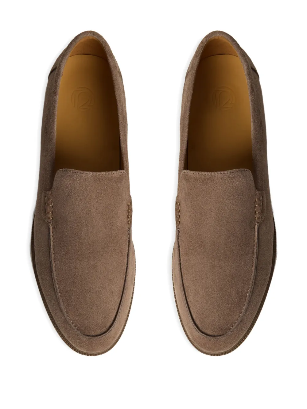 12 Storeez Suede Loafers In Brown