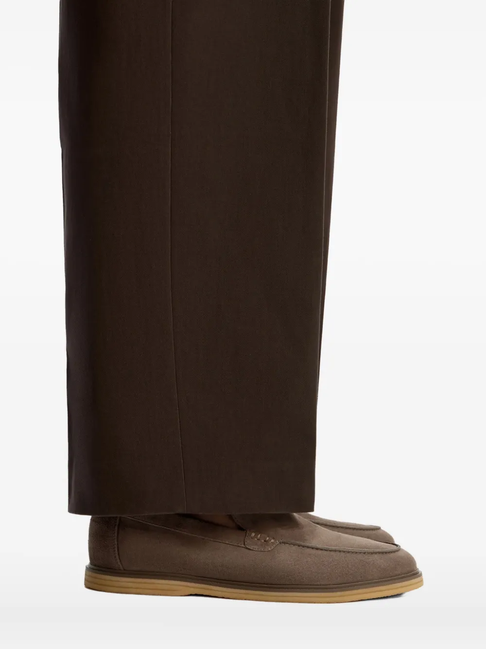 12 Storeez Suede Loafers In Brown