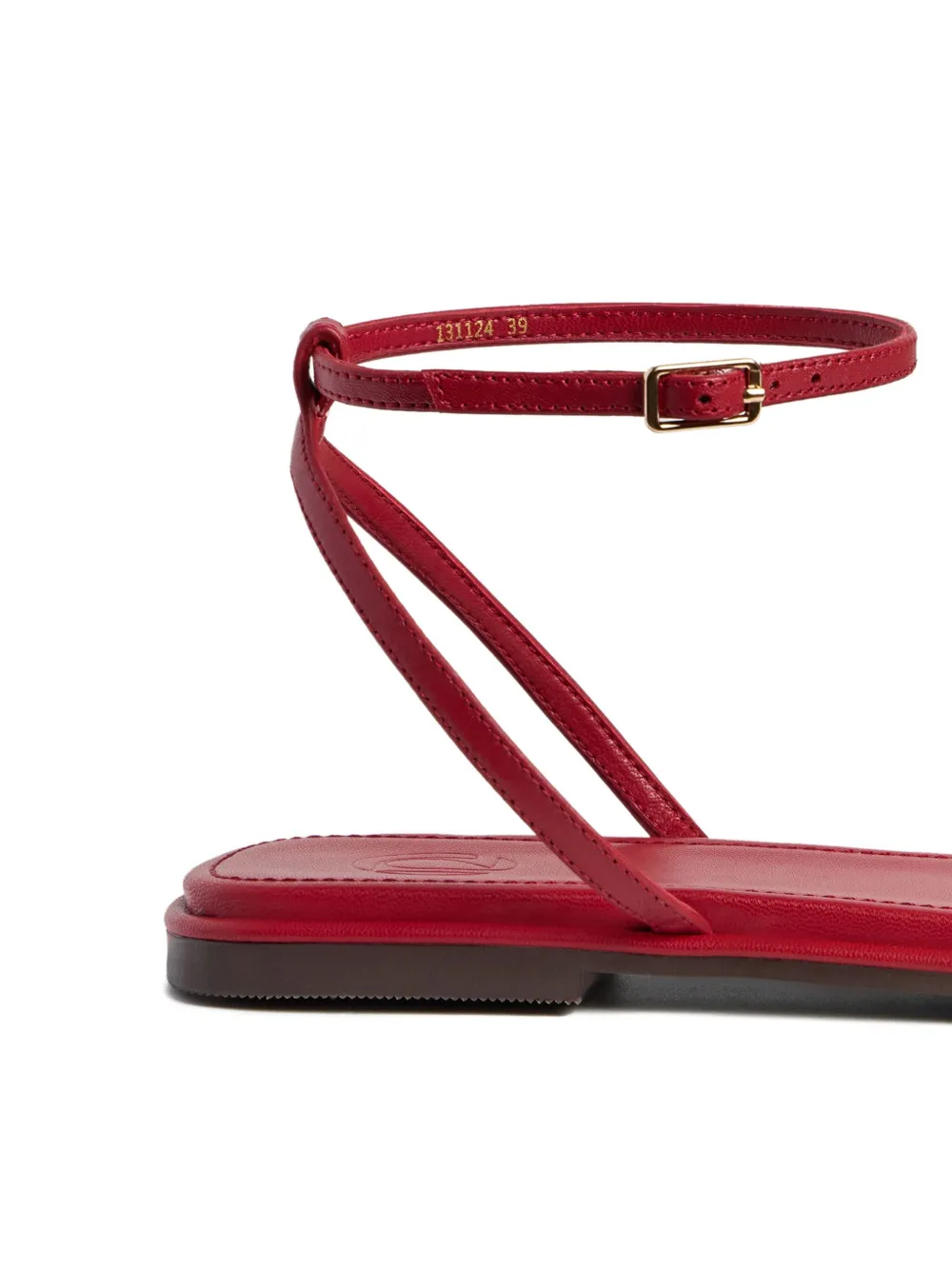 12 STOREEZ Leren sandalen Rood