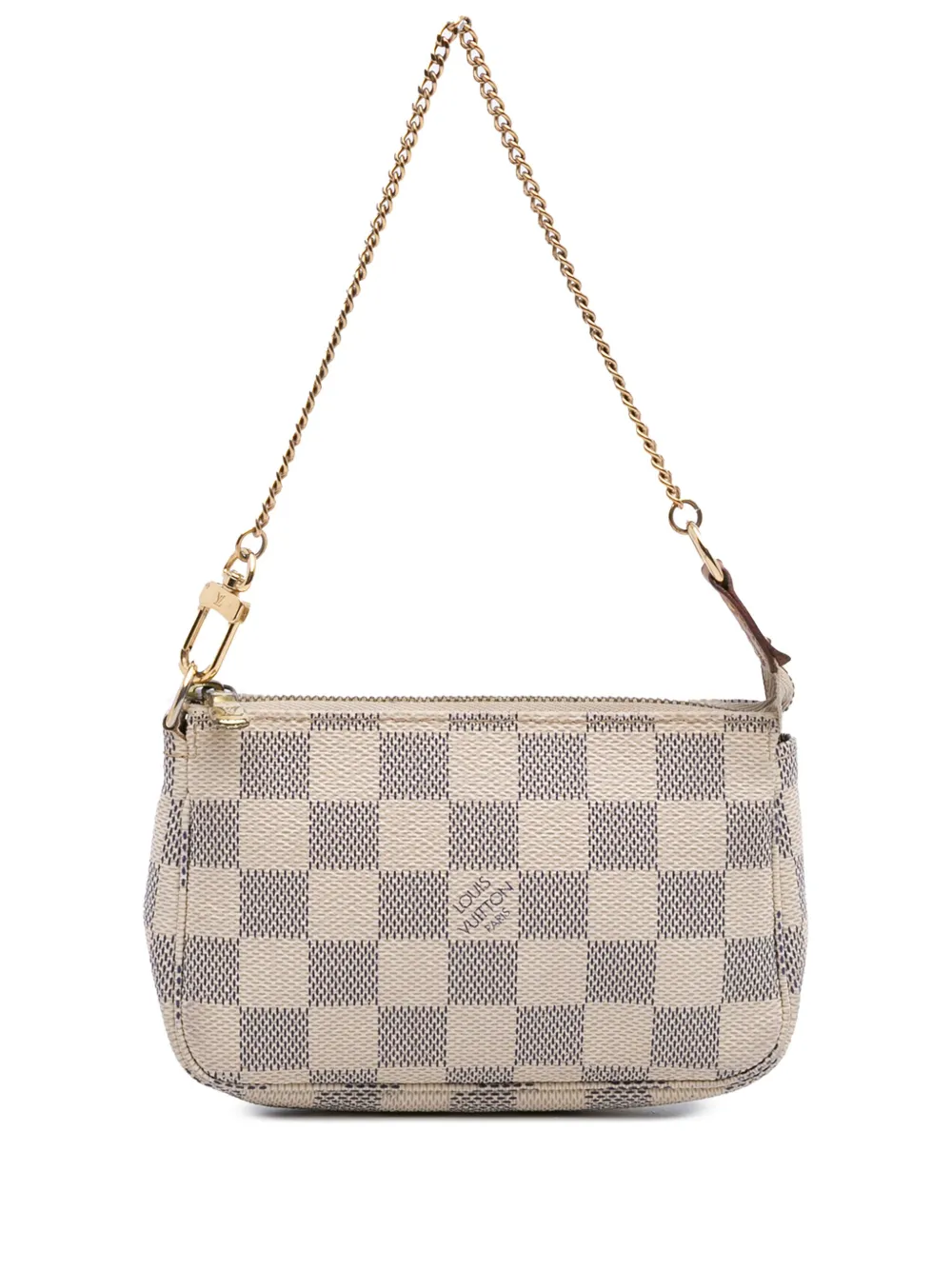 Louis Vuitton Pre-Owned 2007 ダミエ アズール ミニ ポシェット アクセソワール ハンドバッグ - ホワイト Louis Vuitton Pre-Owned 2007 ダミエ アズール ミニ ポシェット アクセソワール ハンドバッグ - ホワイト