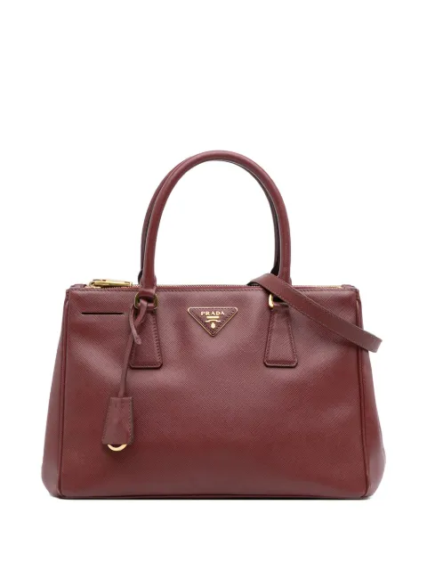 Prada Pre-Owned 2013-2025 Medium Saffiano Lux Galleria Double Zip satchel
