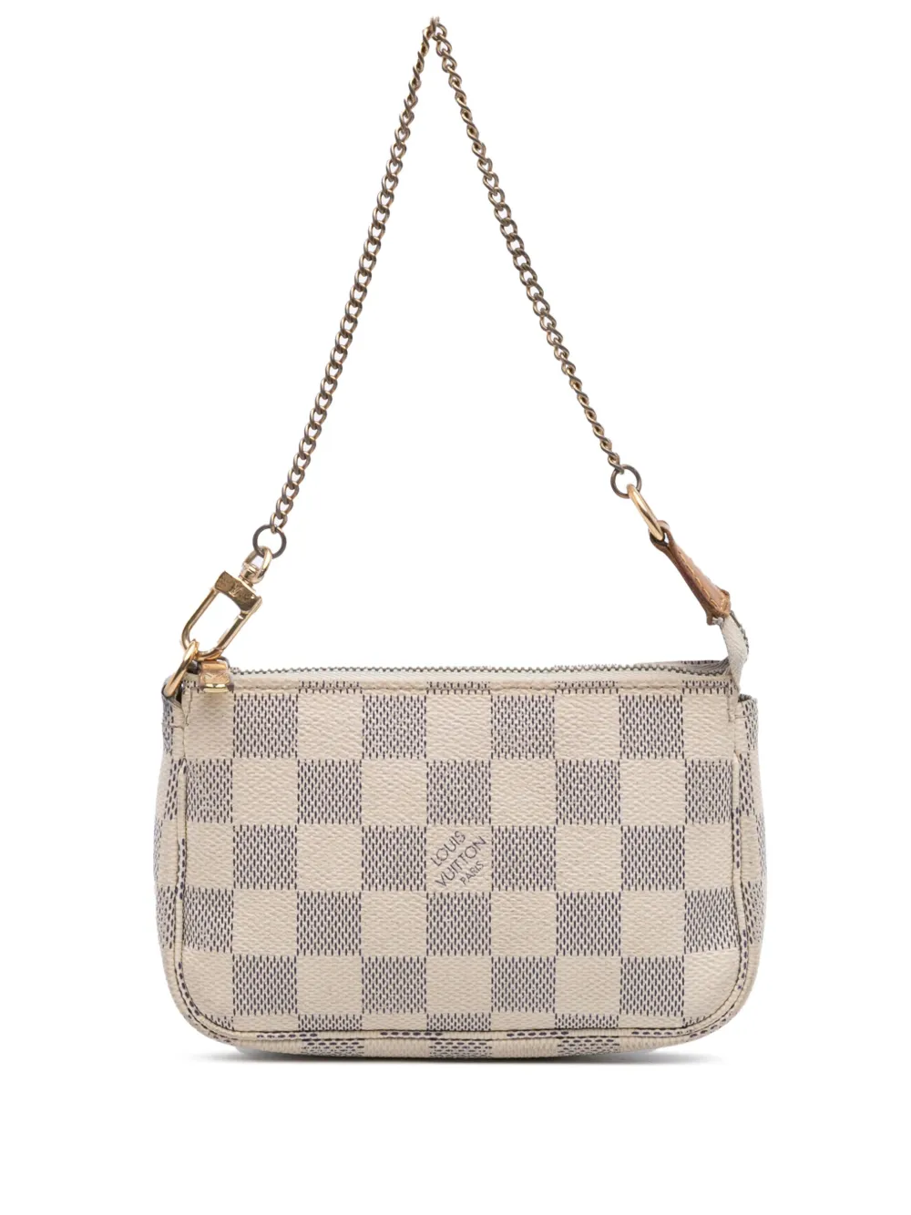 Louis Vuitton Pre-Owned 2007 ダミエ アズール ミニ ポシェット アクセソワール ハンドバッグ - ホワイト Louis Vuitton Pre-Owned 2007 ダミエ アズール ミニ ポシェット アクセソワール ハンドバッグ - ホワイト