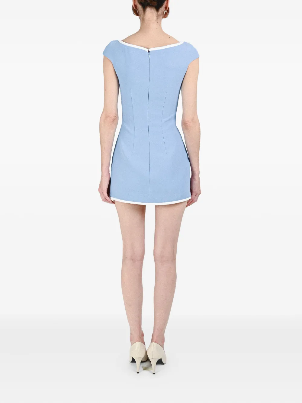 Rowen Rose Bow-detail Dress In Blue