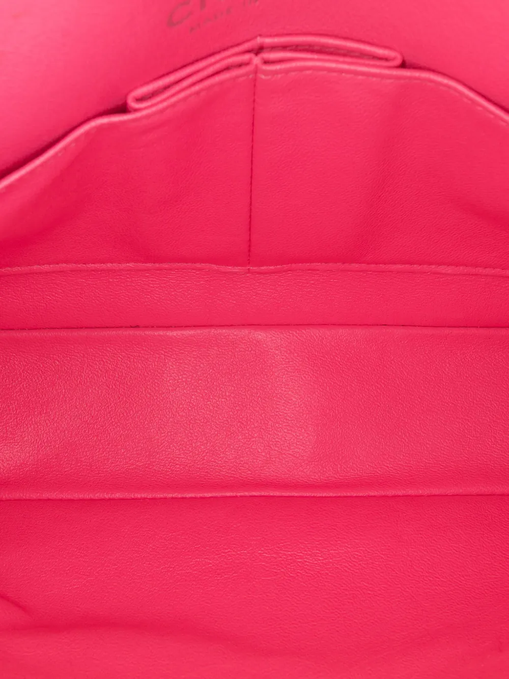 Pre-owned Chanel 2014 Medium Classic Jersey Double Flap Shoulder Bag In Pink