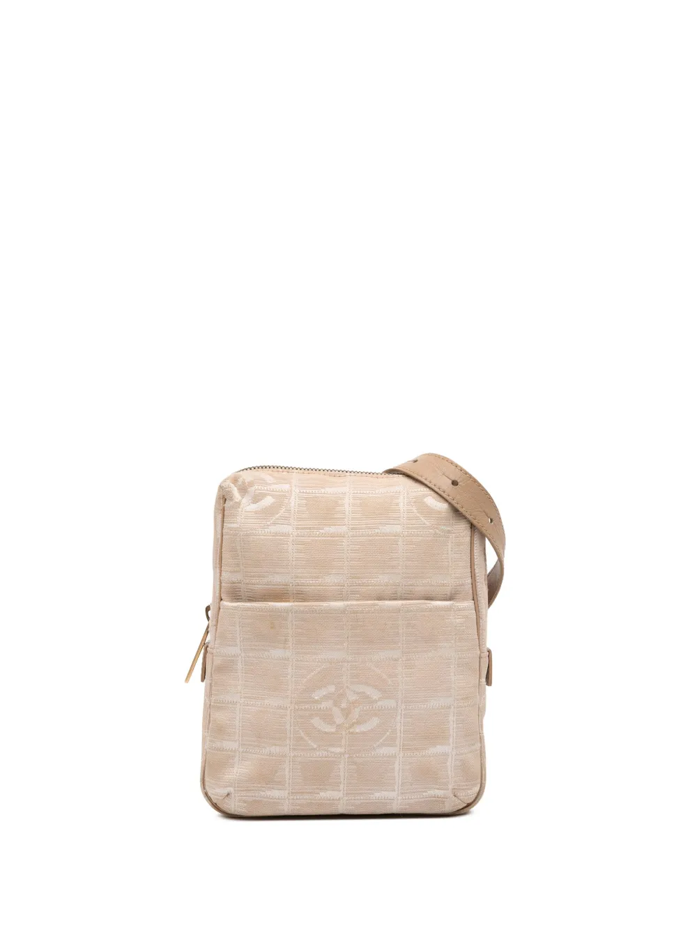 CHANEL Pre-Owned 2002-2003 New Travel Line Nylon crossbody bag - Marrone