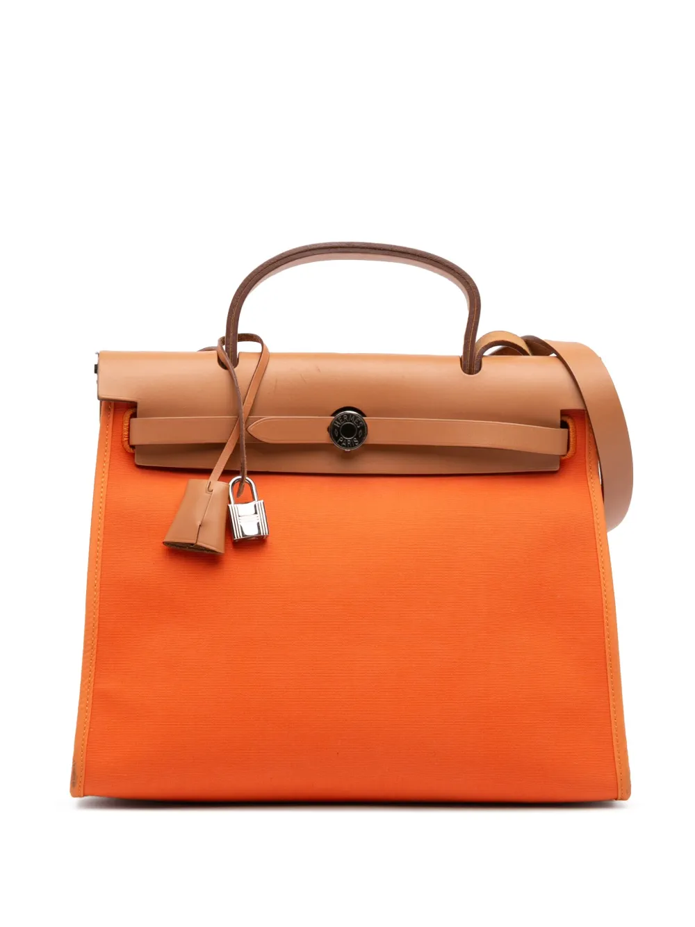Hermès Pre-Owned 2014 Toile Herbag Zip 31 satchel - Marrone