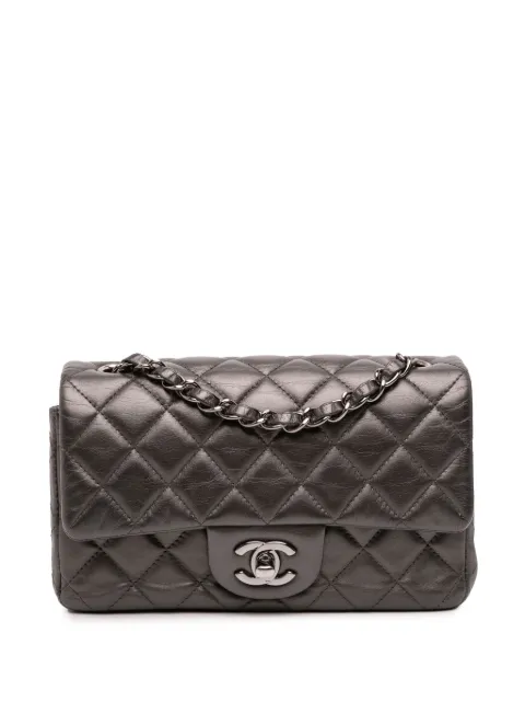 CHANEL Pre-Owned bolsa crossbody Single Flap mini rectangular de piel de cordero 2013-2014