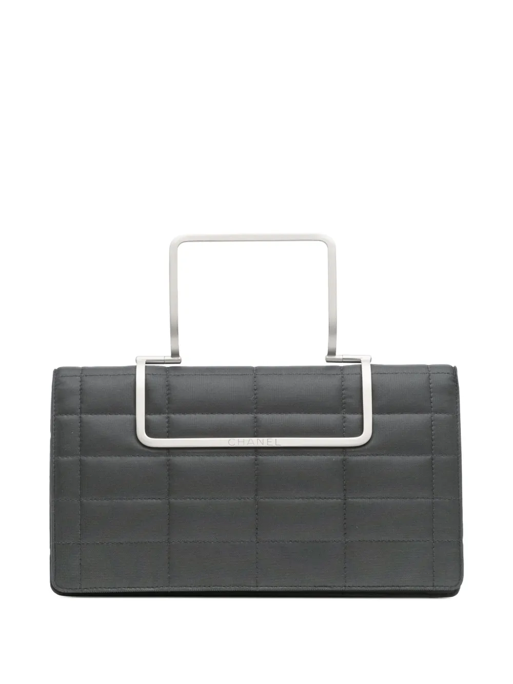 CHANEL Pre-Owned 1997-1999 Chocolate Bar Nylon Convertible Clutch handbag | Grey | Image 1