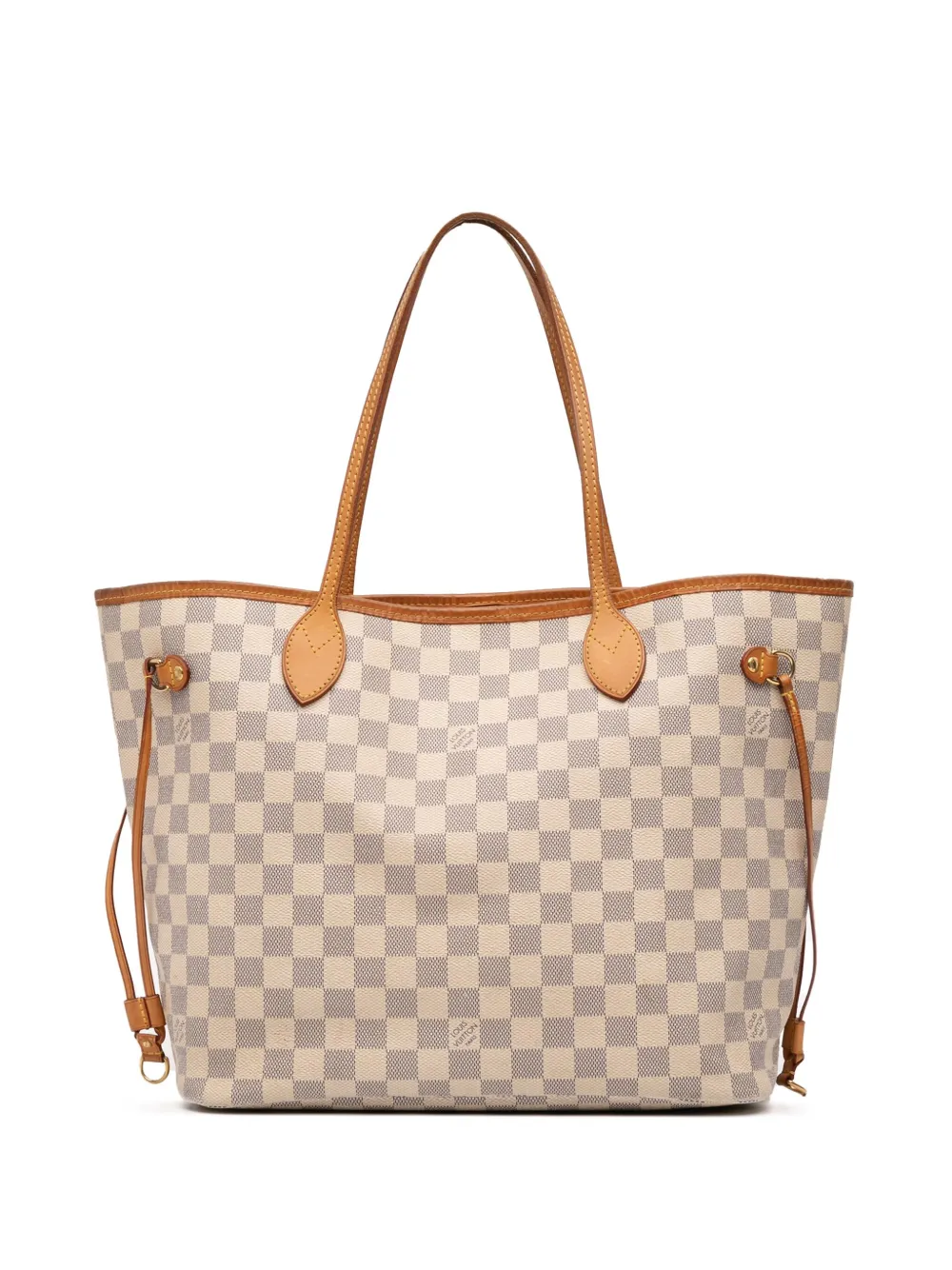 Louis Vuitton Pre-Owned 2010 다미에 아주르 네버풀 MM 토트 백 | 화이트 | Image 1