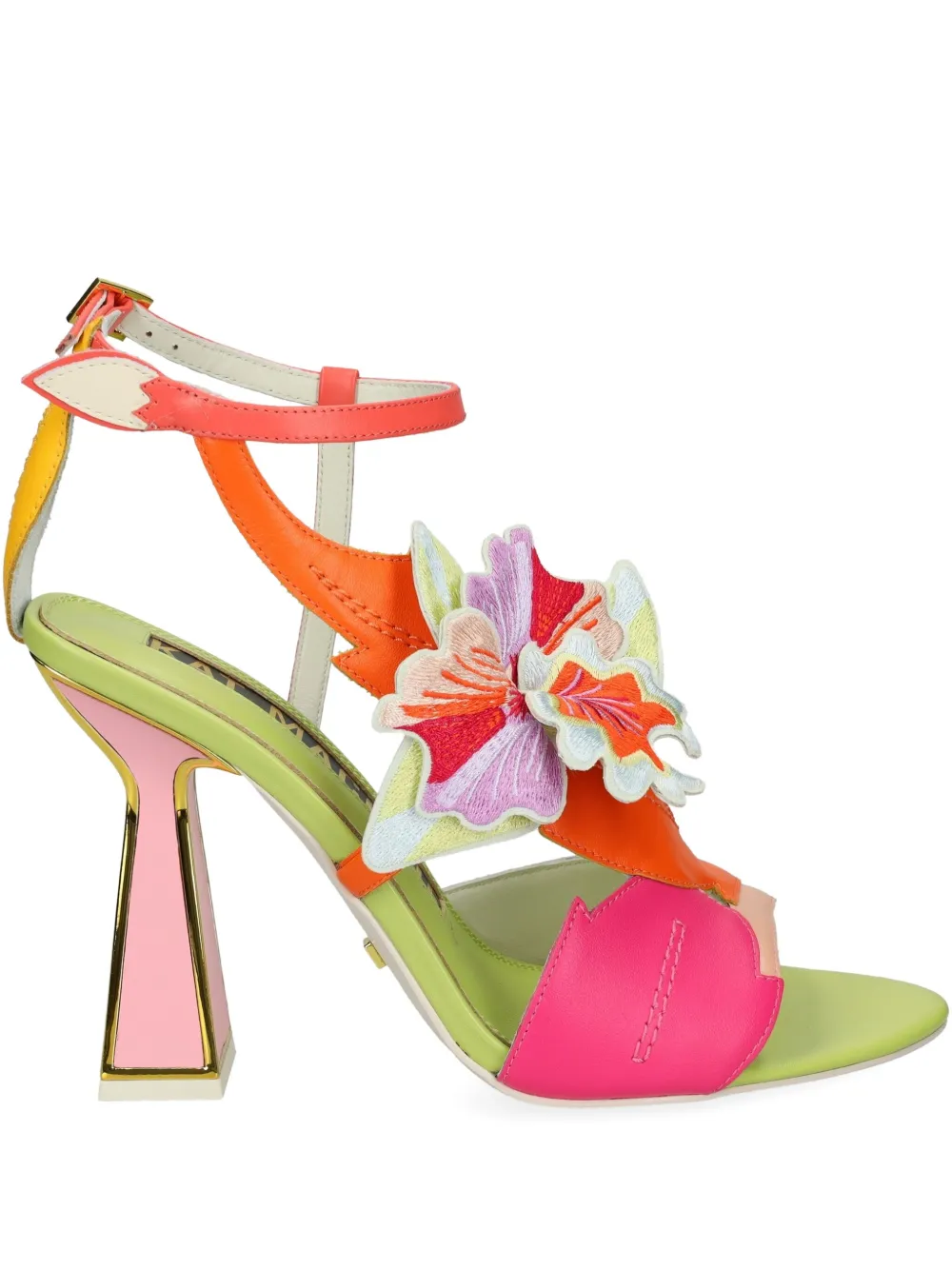 Kat Maconie 105 mm Orela sandalen met bloemenprint Groen