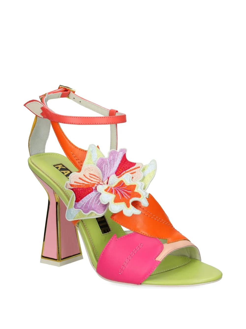 Kat Maconie 105 mm Orela sandalen met bloemenprint Groen