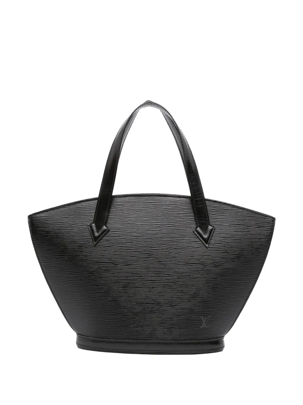 Pre-owned Louis Vuitton 1995 Epi Saint Jacques Pm Short Strap Handbag In Black