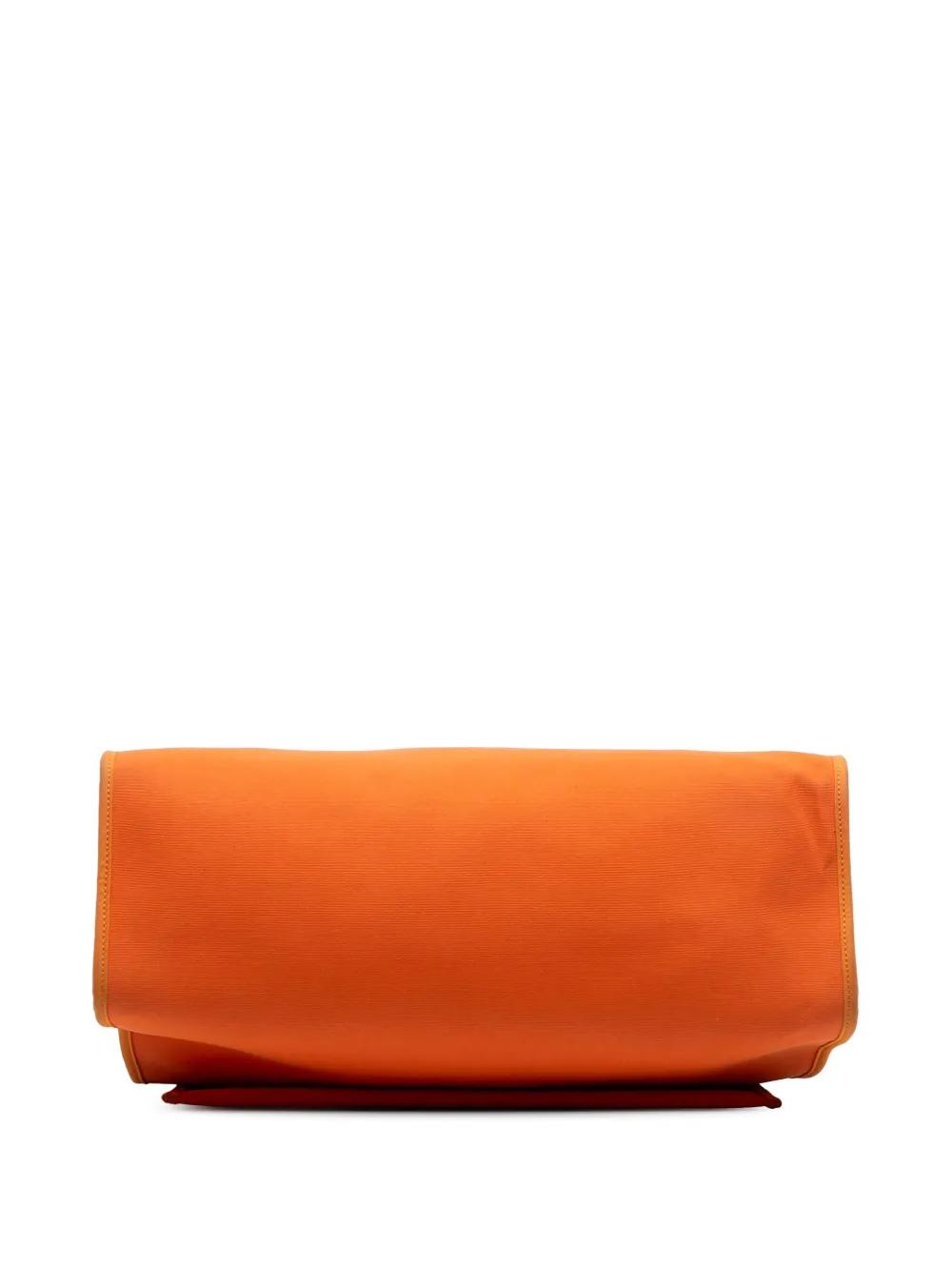 Pre-owned Hermes 2014 Toile Herbag Zip 39 Satchel In Brown