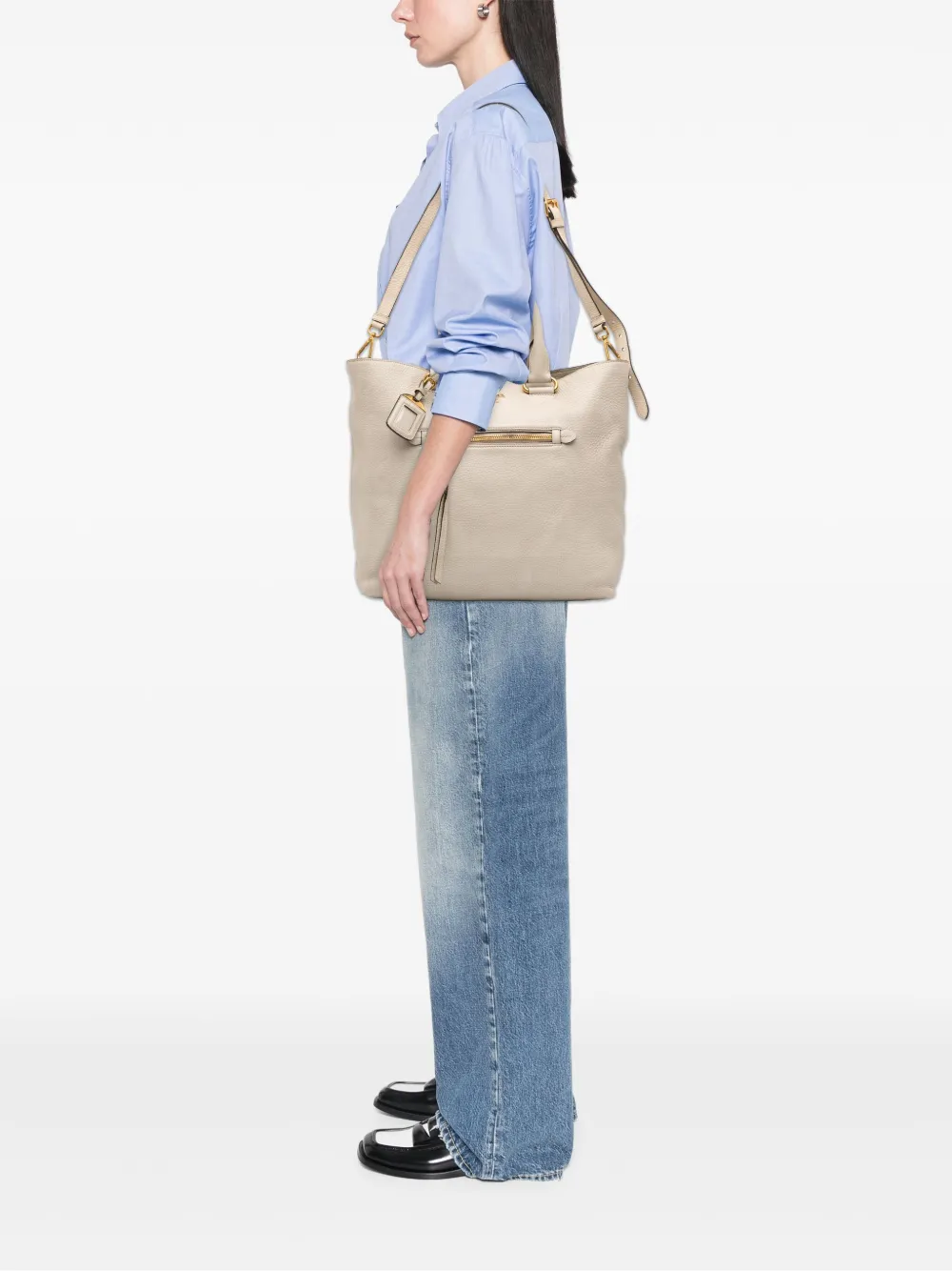 Prada Pre-Owned bolsa satchel Vitello Daino Front Pocket 2010-2025 | Estilos de archivo | Image 2