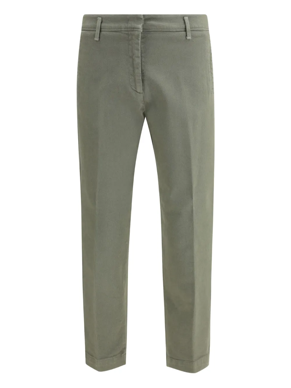 Cruna Daizy Flat-front Barrel Trousers In Green
