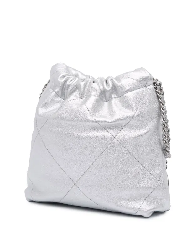 CHANEL Pre-Owned 2021-2025 ミニ メタリック カーフスキン 22