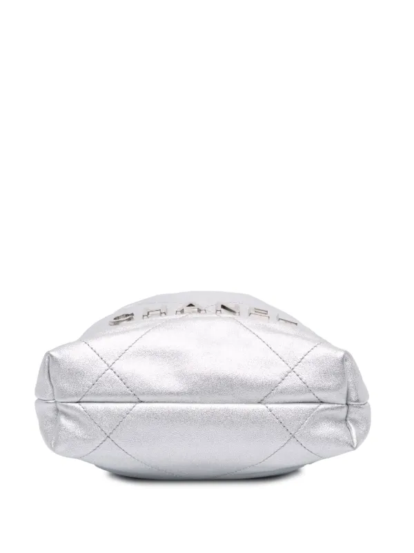 CHANEL Pre-Owned 2021-2025 ミニ メタリック カーフスキン 22