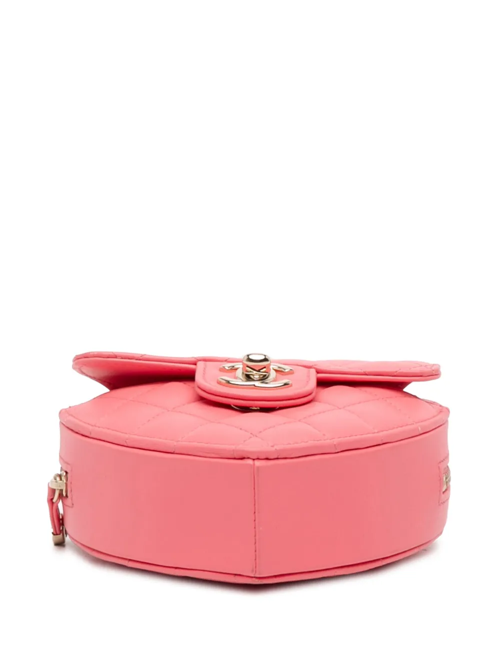 2021 Mini Lambskin Cc In Love Heart Crossbody Bag
