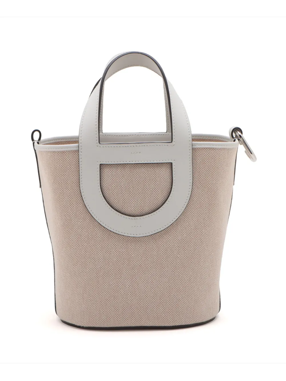 Pre-owned Hermes 2024 Toile And Swift In The Loop 18 Handbag In Brown
