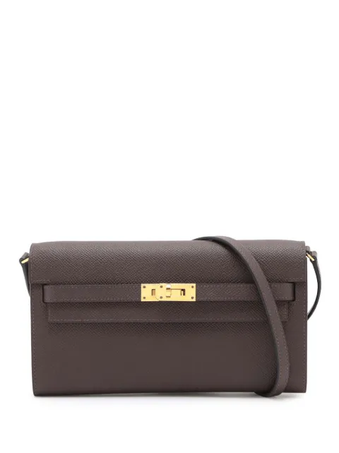 Hermès Pre-Owned 2022 Epsom Kelly To Go Wallet crossbody bag
