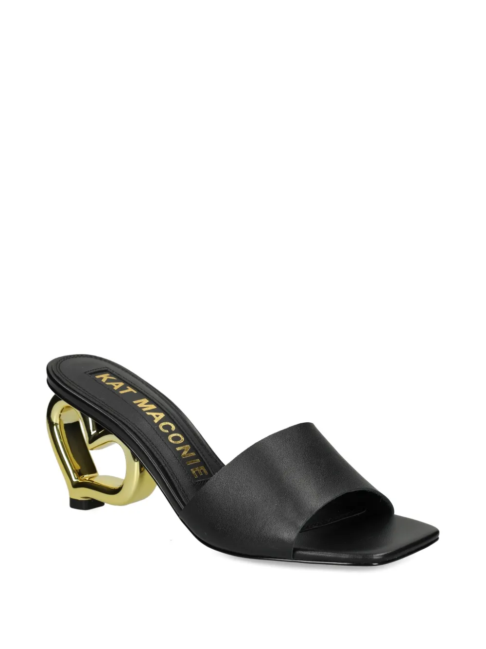 Kat Maconie 75mm Chichi Heart-heel Sandals In Black