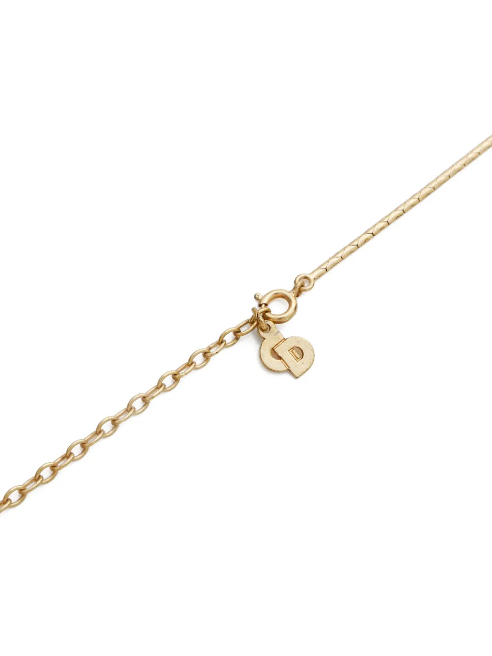 Pre-owned Dior 1980-2000 Pendant Necklace In Gold