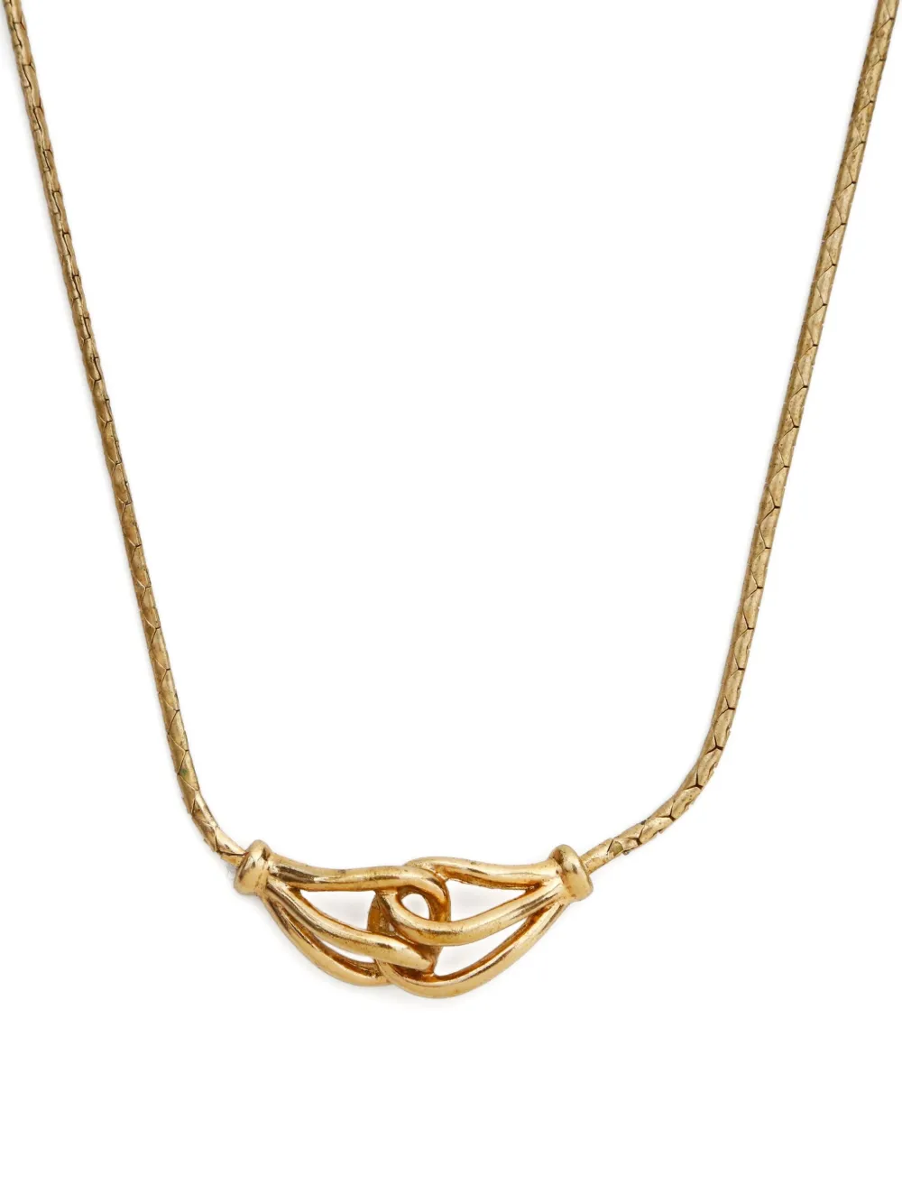 Pre-owned Dior 1980-2000 Pendant Necklace In Gold
