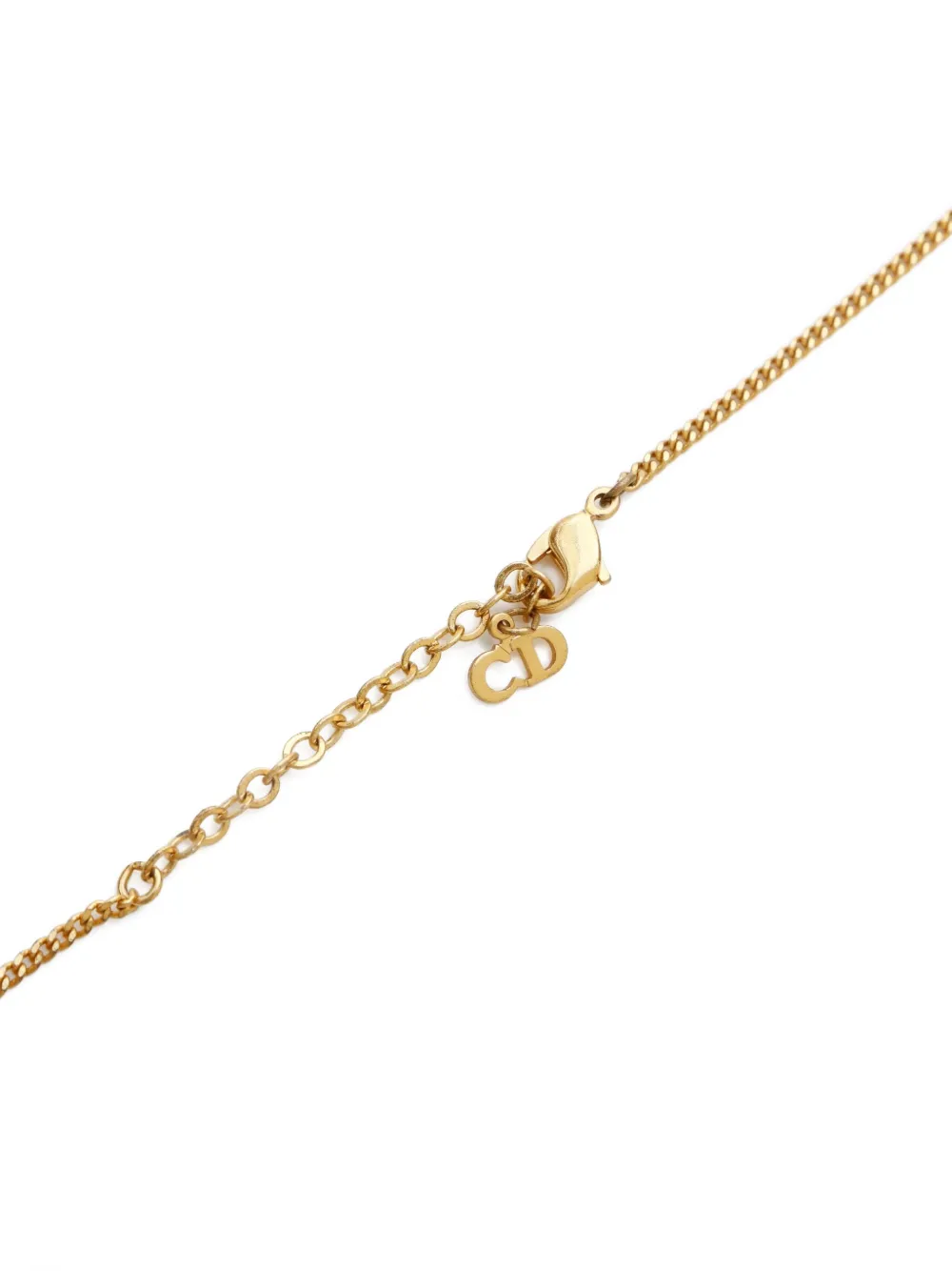 Pre-owned Dior 1970-1990 Christian -pendant Necklace In Gold