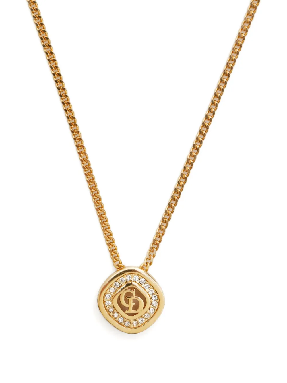 Pre-owned Dior 1980-2000 Christian Necklace In Gold