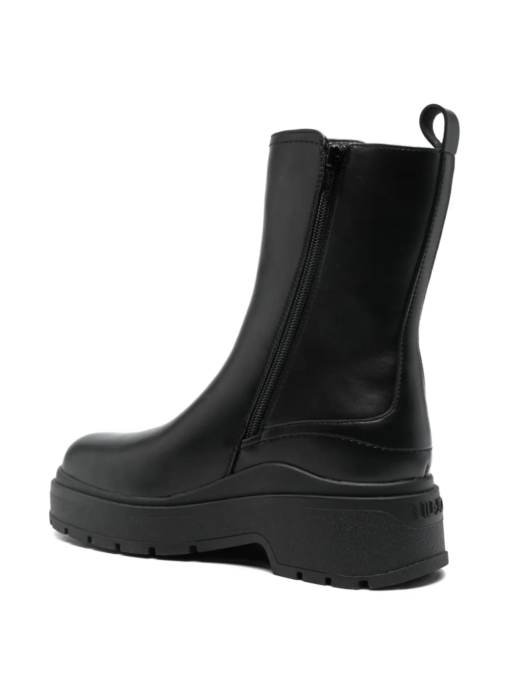 Liu •jo Andrea Logo-plaque Ankle Boots In Black