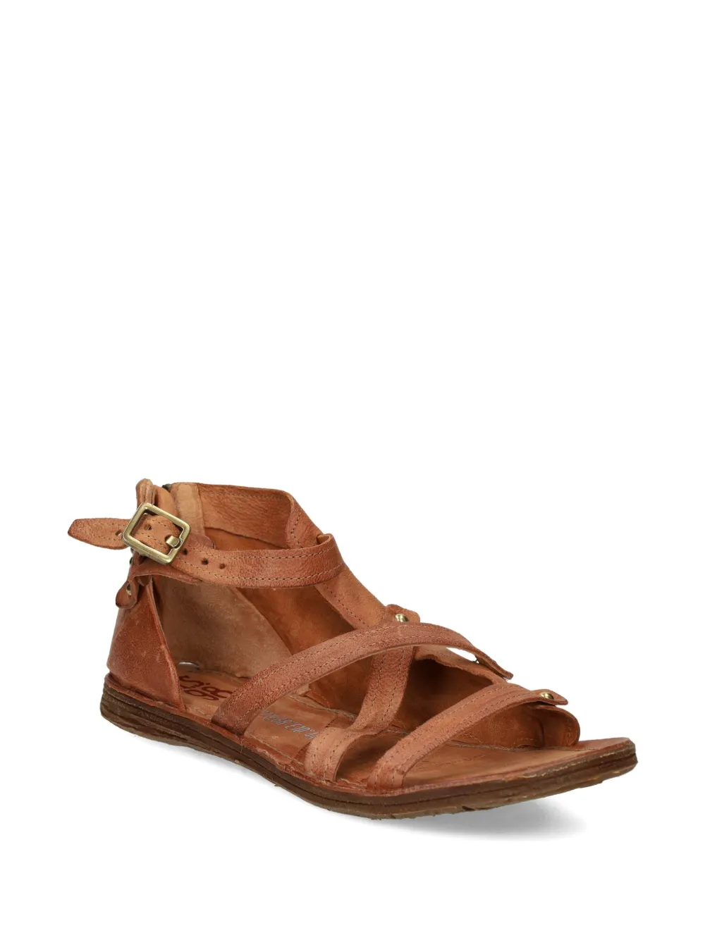 A.S.98 Ralph sandalen met gespbandjes Bruin