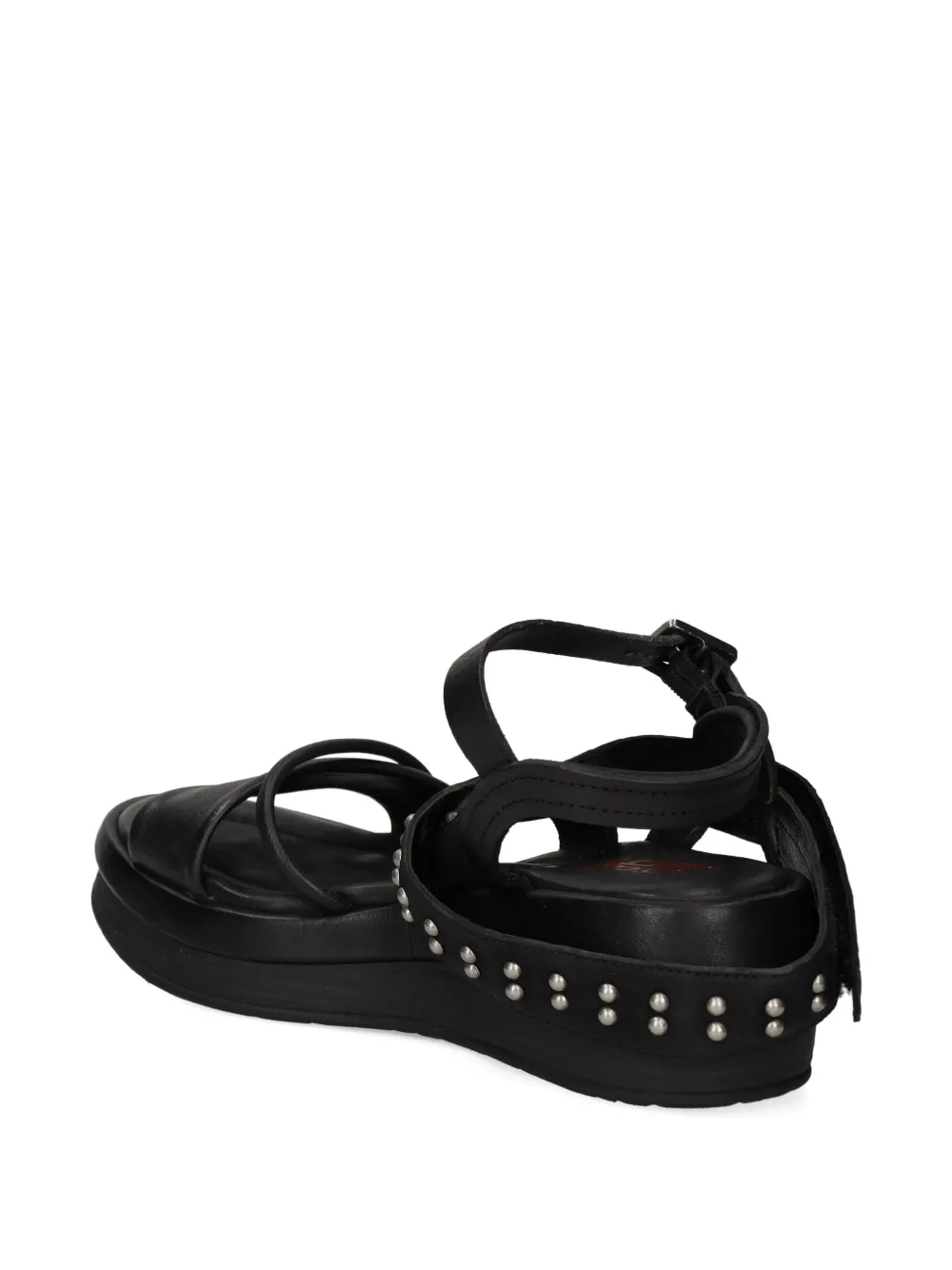 A.S.98 Shiloh sandalen met gesp met studs Zwart