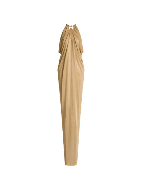 Alberta Ferretti halter-neck draped maxi dress