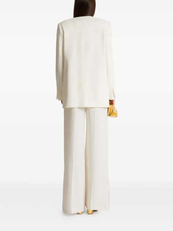 Alberta Ferretti double-breasted Blazer | White | FARFETCH CA