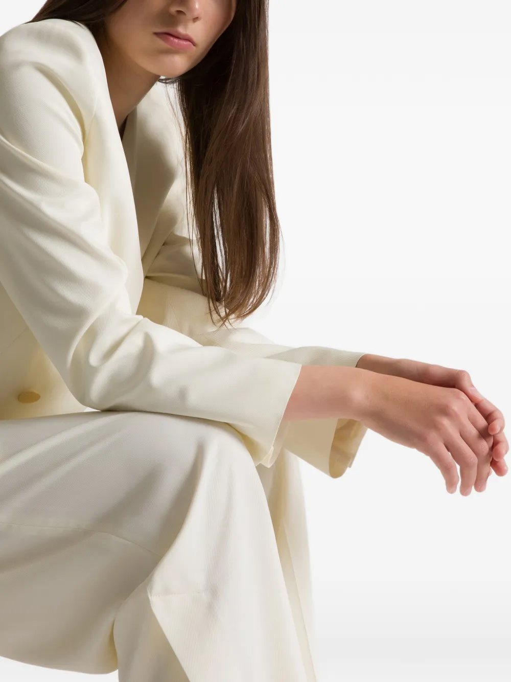 Alberta Ferretti Blazer met dubbele rij knopen Wit