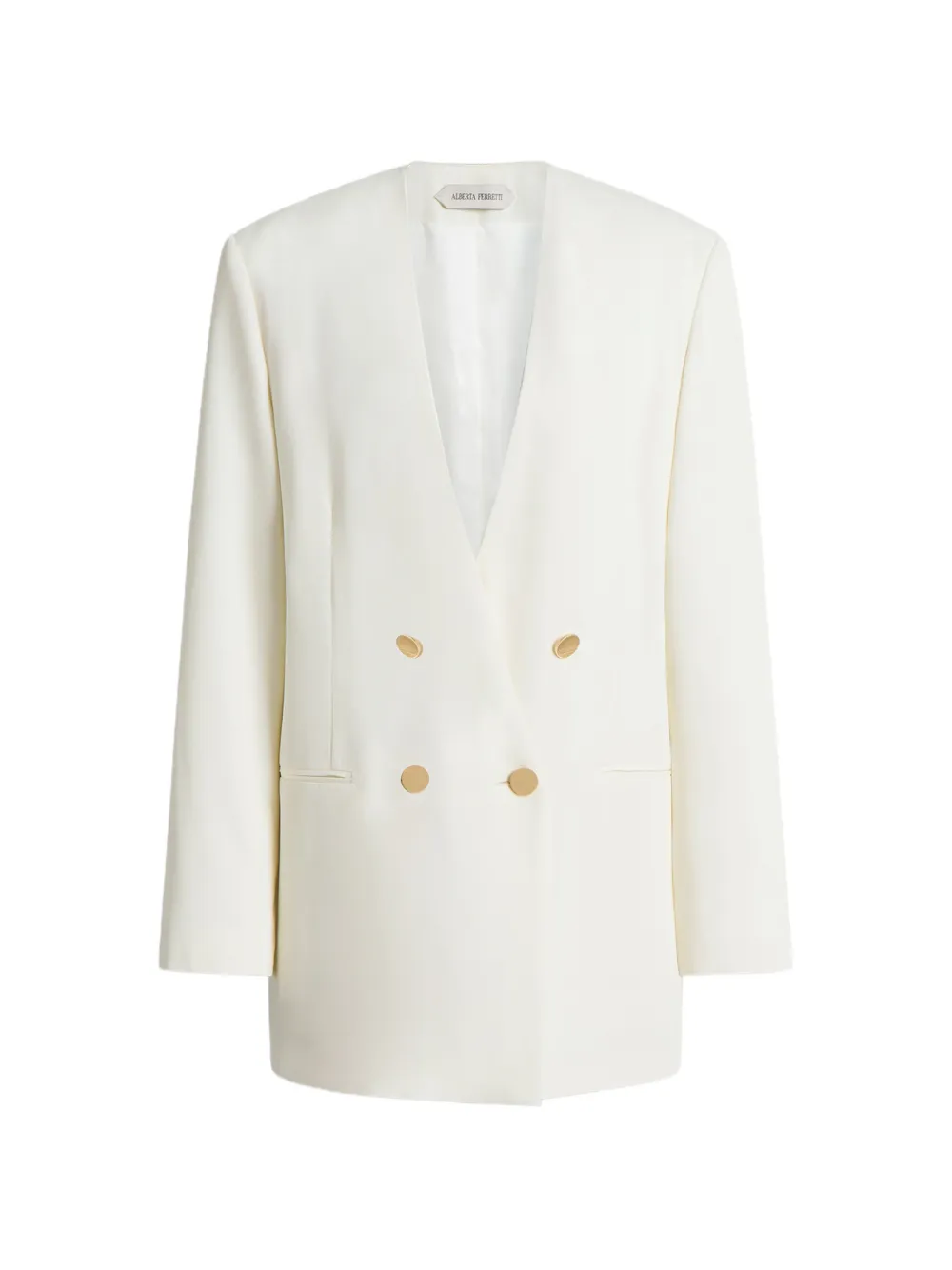 Alberta Ferretti double-breasted blazer - White