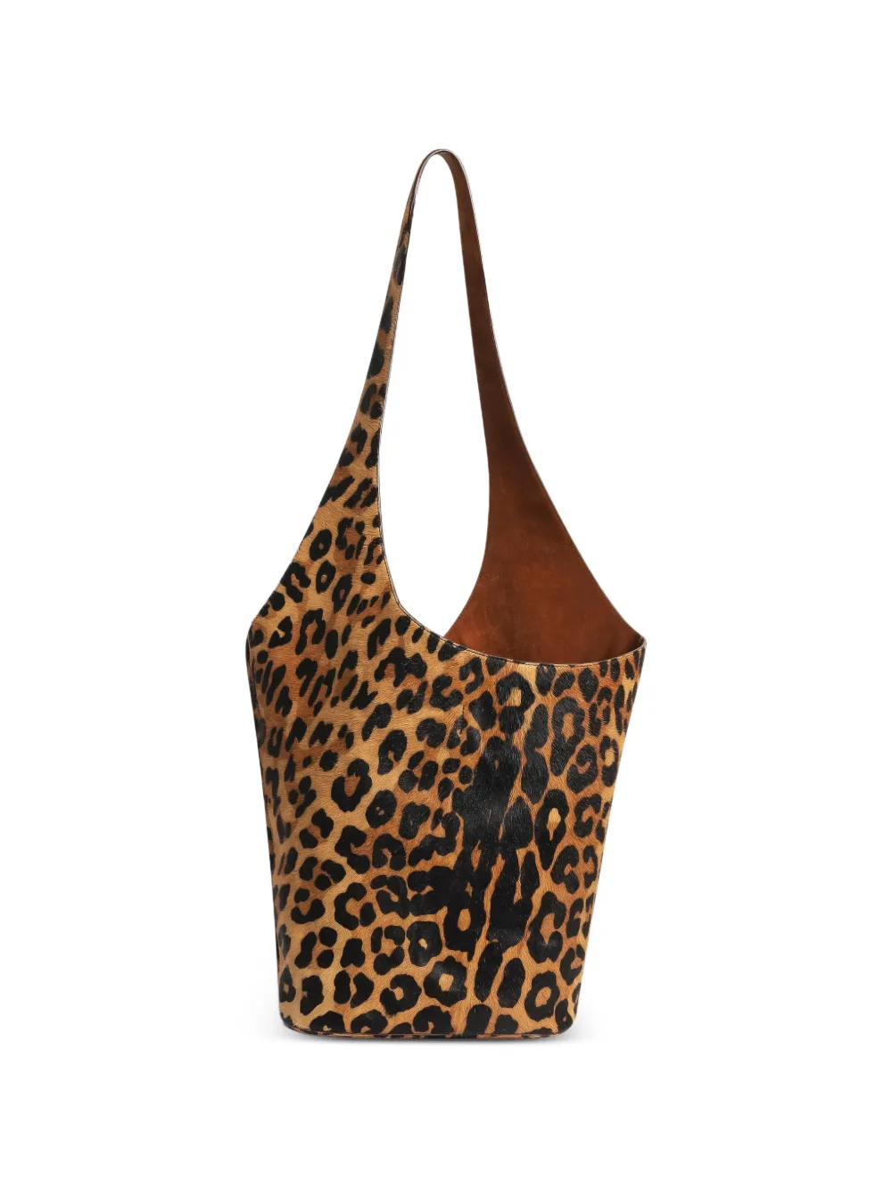 Alberta Ferretti leopard-print shoulder bag - Marrone