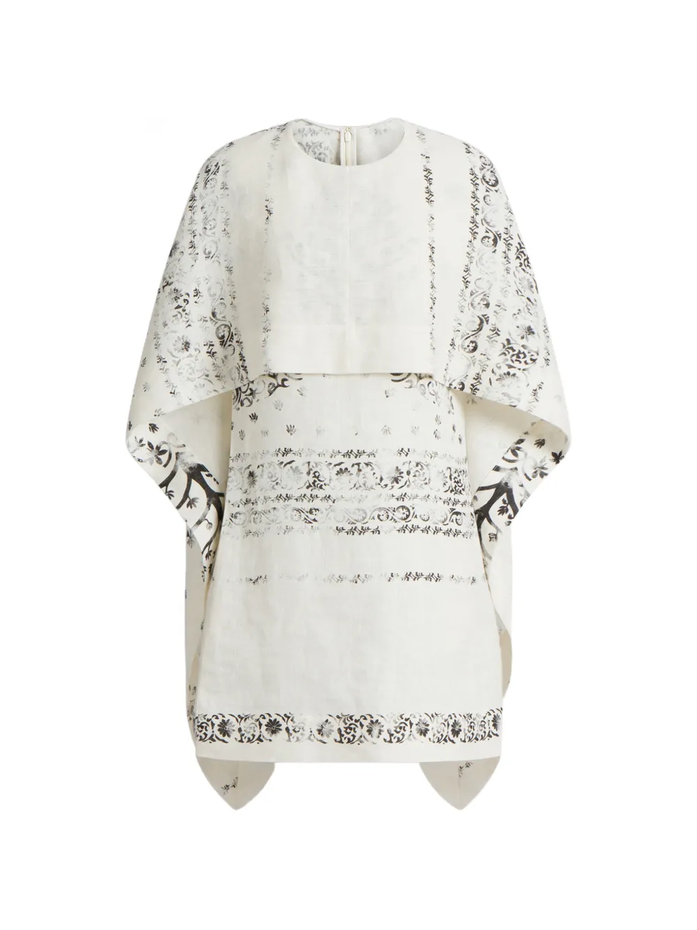 Alberta Ferretti Abito corto con stampa - Toni neutri