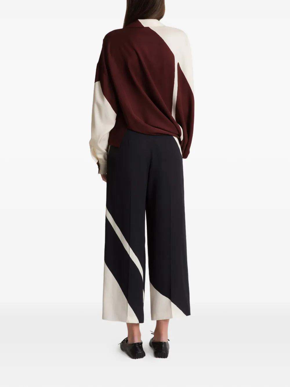  Alberta Ferretti Panelled Trousers - Black 