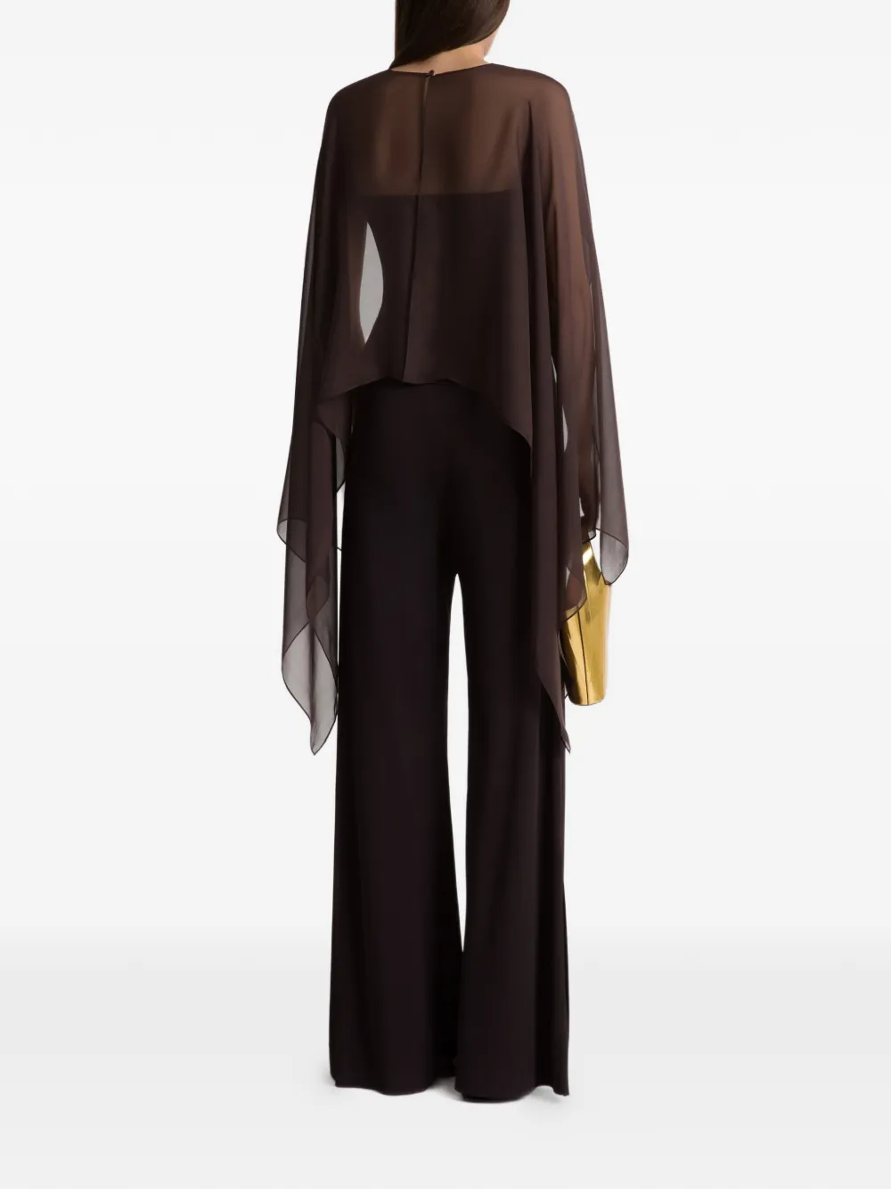  Alberta Ferretti Side-slit Trousers - Brown 