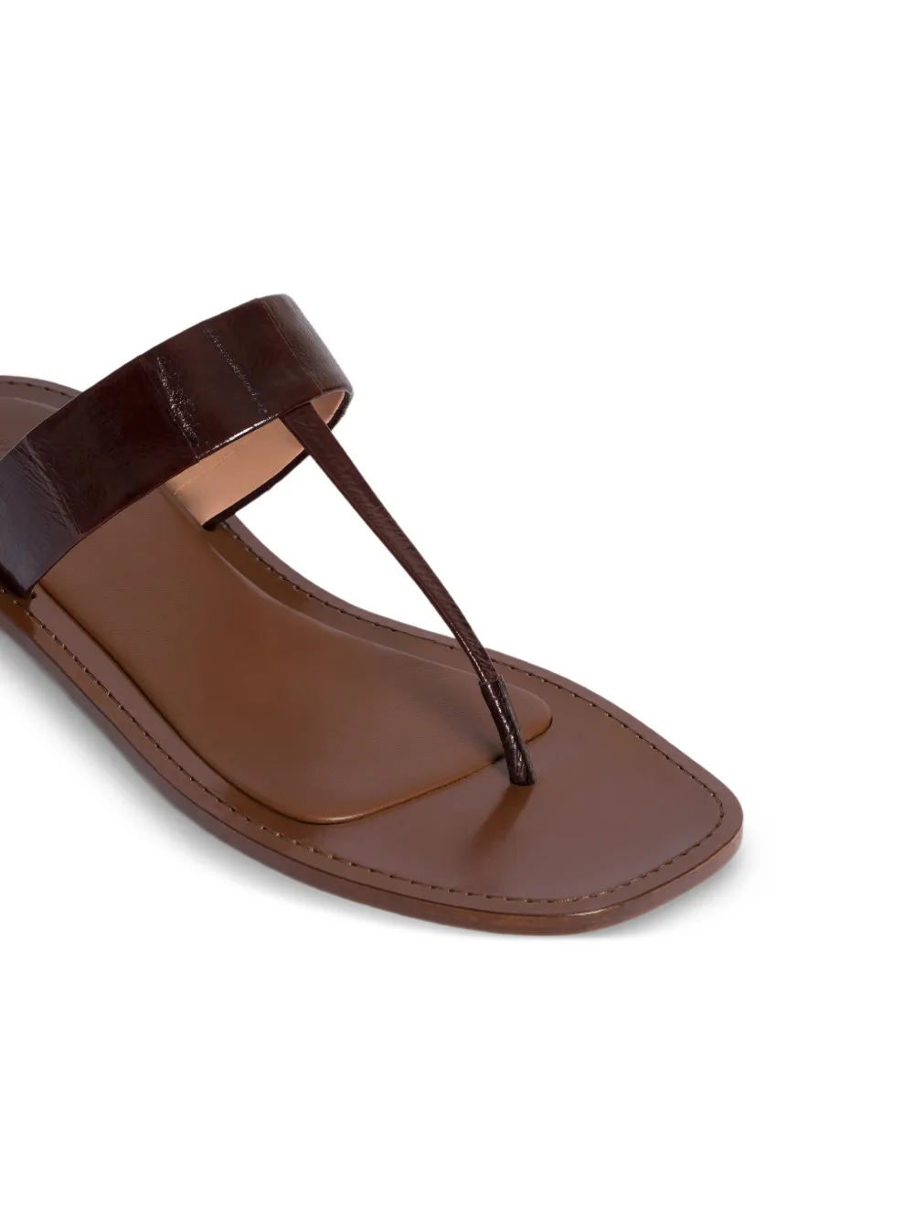 Alberta Ferretti Sandalen met krokodillen-reliëf Bruin