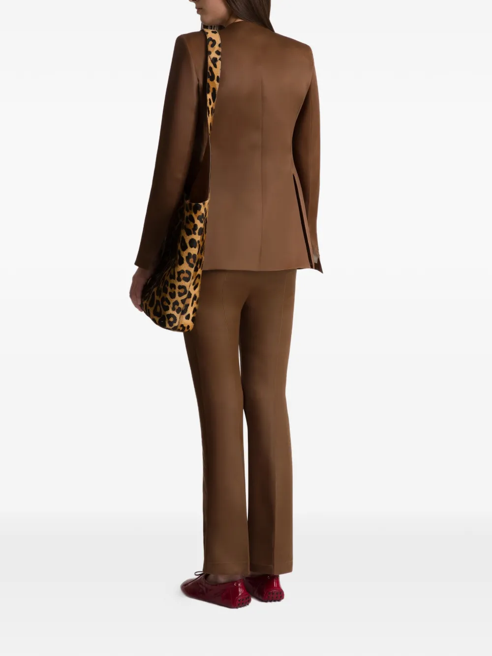 Alberta Ferretti Plooibroek Bruin