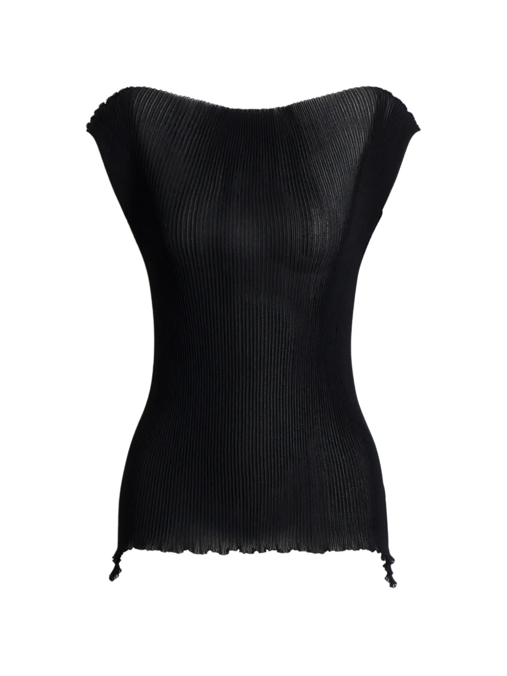 Alberta Ferretti Blusa plissettata - Nero
