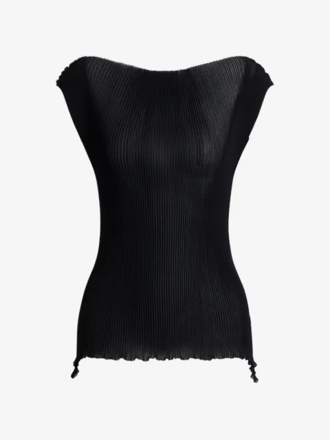 Alberta Ferretti plissé blouse