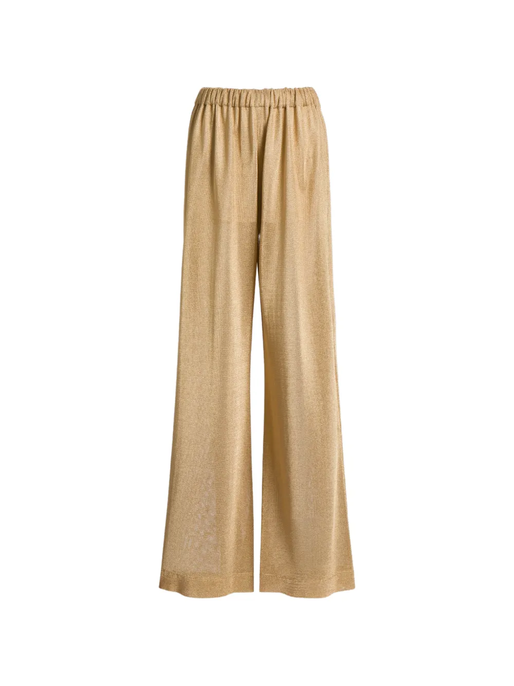 Alberta Ferretti Pantaloni con vita elasticizzata - Oro