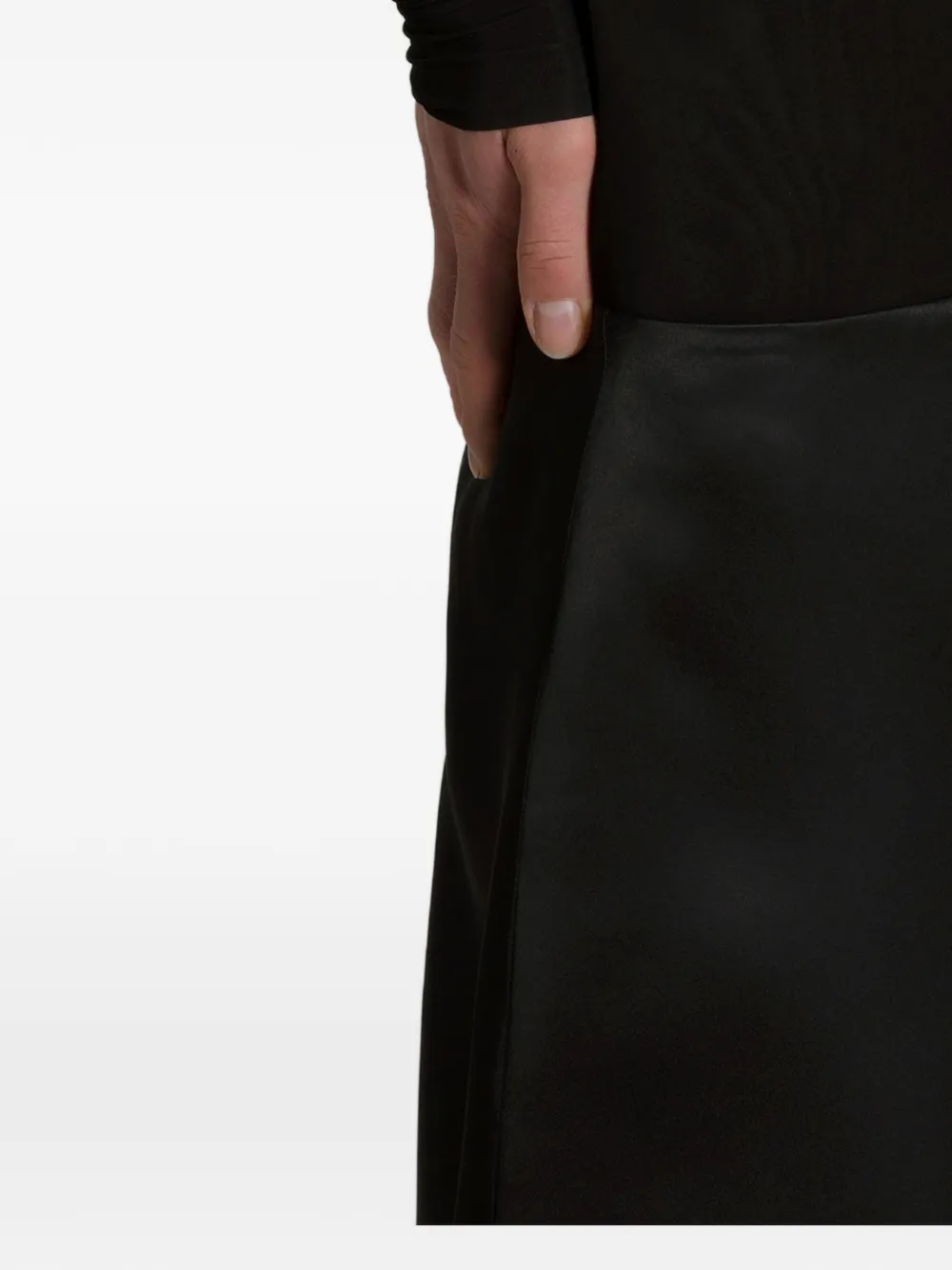 Alberta Ferretti Gonna midi svasata - Nero