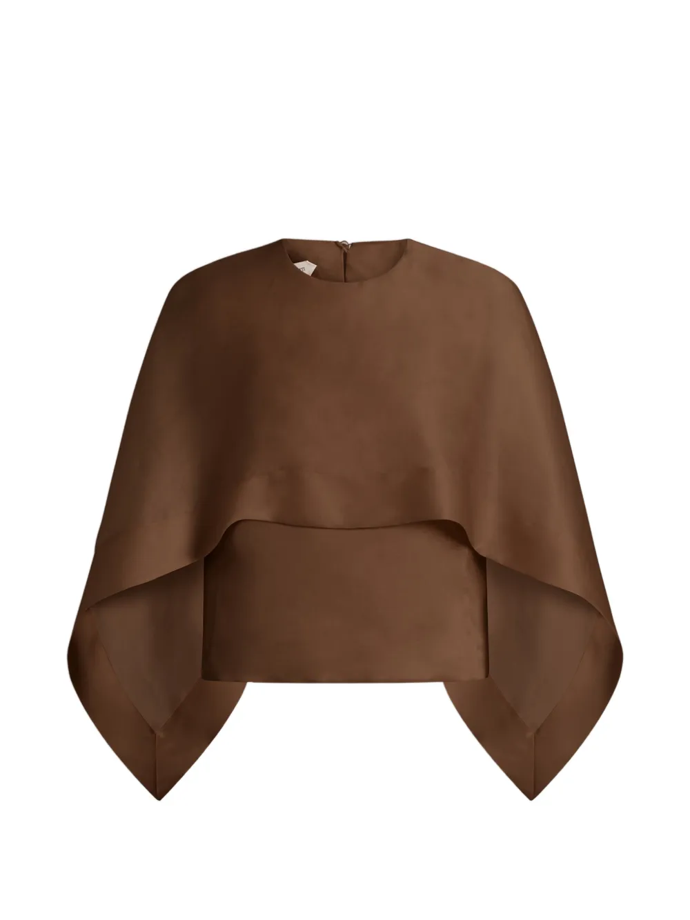 Alberta Ferretti Blusa a strati - Marrone
