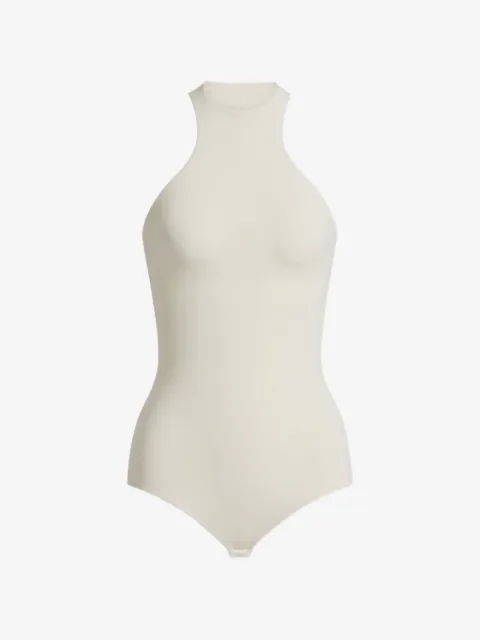 Alberta Ferretti body con espalda de nadador