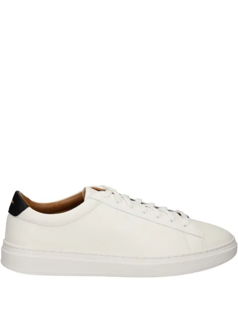 BOSS embossed-logo leather sneakers 